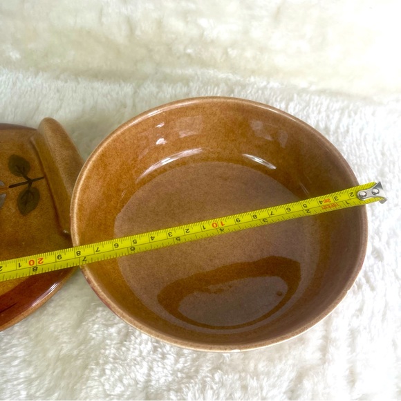 Vintage California Cleminsons Pottery Distlefink Bird Dish with Lid Folk Art - Picture 5 of 9